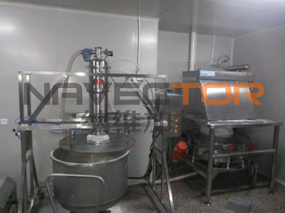 食品無(wú)塵投料篩分生產(chǎn)線